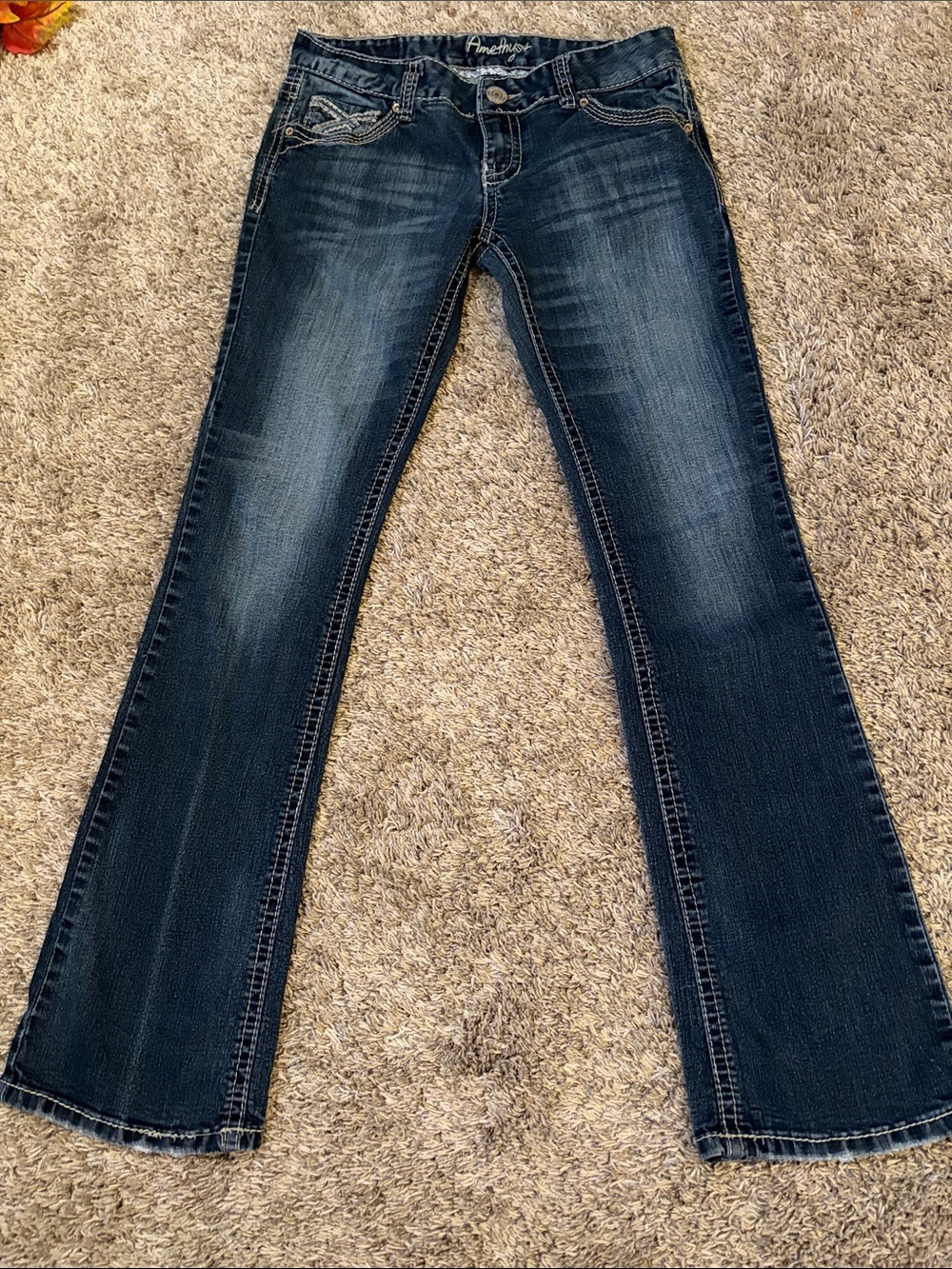 Amethyst Jeans Dark Indigo Flare Jeans. 1313-45